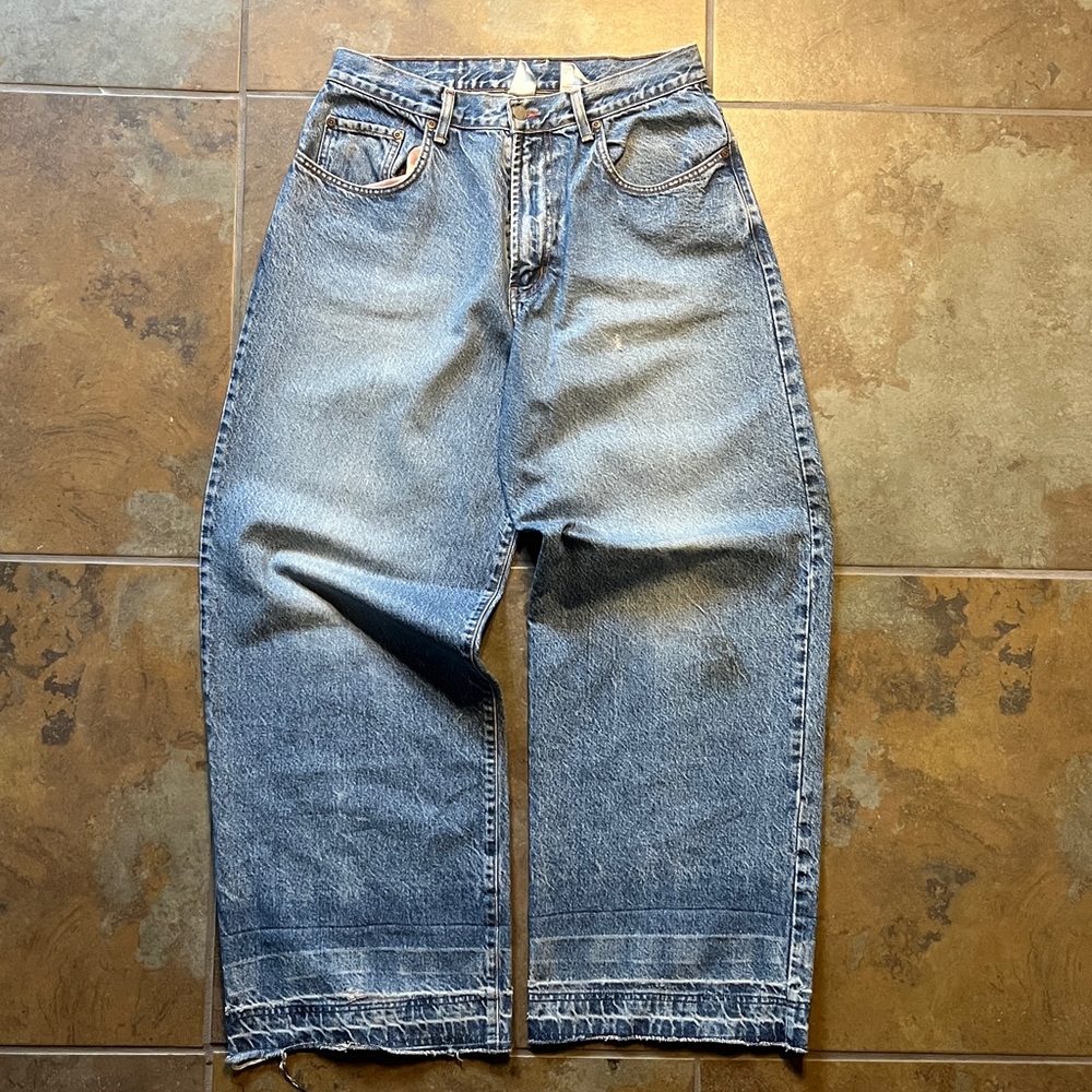 Vintage 90s super baggy faded jnco style Lucky Jeans, good condition, casual